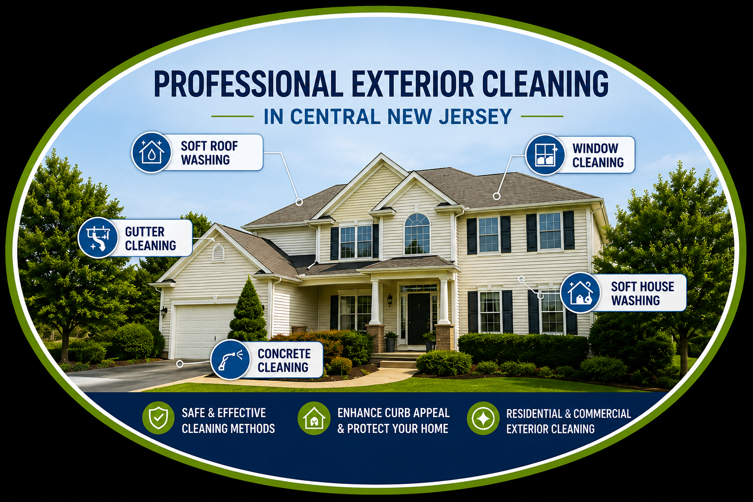 Professional Exterior Cleaning in Central New Jersey